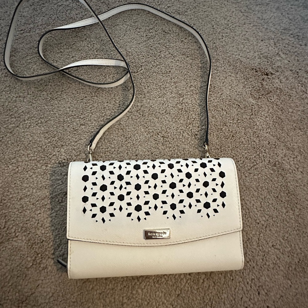 Kate Spade White Crossbody Bag
